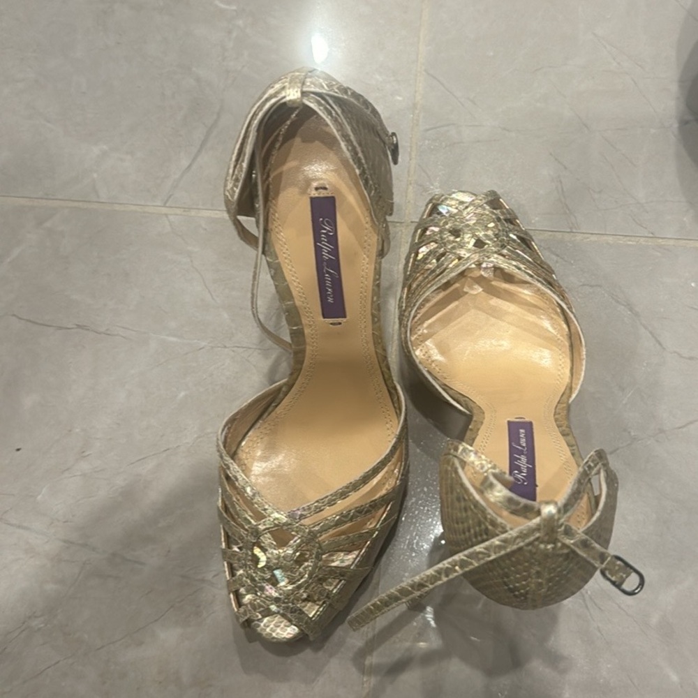 Gold Snake Skin Purple Label Ralph Lauren